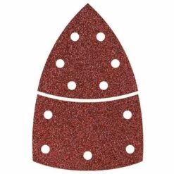 Wolfcraft Patins Abrasifs Auto-agrippants En 2 Parties : Patin Triangulaire 95 Mm + Patin De Base 5619000