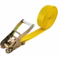 Sangle D'Arrimage à Cliquet De 8 M, Résistance 4.000 Kg, Jaune - Wolfcraft 3277000