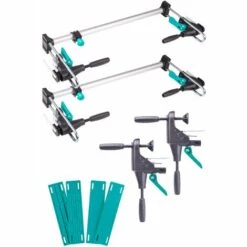 Kit De Pose De Bloc De Porte Pro, 8 Pcs, Pour Porte De 600 à 1000 Mm - Wolfcraft 3676000