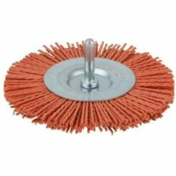Wolfcraft Brosses Nylon Rouge, Diamètre : ø 100 Mm