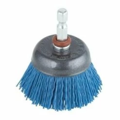 Wolfcraft Nylonbürsten Blau, Diamètre : ø 50 Mm