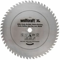 Wolfcraft Lame De Scie Circulaire CV, 56 Dents