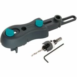 Kit De Perçage Pour Terrasse Bois, Avec Guide De Perçage Et Foret Fraisoir D'Amorcage - Wolfcraft 6960000