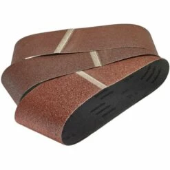 Lot De 3 Bandes Abrasives, Grain 80, Dimensions 100 X 560, Pour Ponceuse à Bande - Wolfcraft 1936000