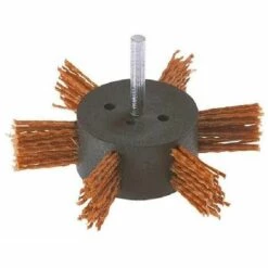 Wolfcraft 1512000 100mm Nylon Rotary Flap Brush With 6mm Shank - Red -Pas Cher WOLFCRAFT Magasin 29944924 4