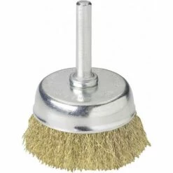 Wolfcraft Brosse Soucoupe Laiton Diamètre 50mm Wolfcraft Diam. Tige 1/4 Pouce (6,3 Mm) 2112000 1 Pc(s)