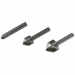 Wolfcraft 2504000 Jeu De Fraises Coniques 3 Pièces 6 Mm, 12 Mm, 16 Mm Acier à Métaux Tige Cylindrique 1 Set