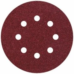 Set De Feuilles Abrasives Pour Ponceuse Excentrique Avec Bande Auto-agrippante, Perforé Wolfcraft 2259100 Grain Num 80,