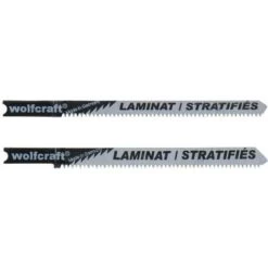 Wolfcraft Kit De 3 Lames De Scie Sauteuse HCS, Empreinte En U, Sol Stratifié Et Parquet-2674000