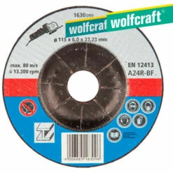 Disque De Lissage ø 115 X 6,0 X 22,23mm. 1630099 Wolfcraft.