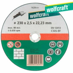 Disque De Coupe Pour Pierre ø 230 X 2,5 X 22,23mm. 1628099 Wolfcraft.