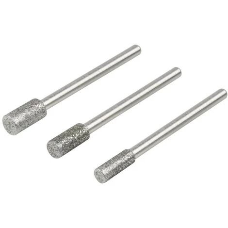 Wolfcraft 5987000 Jeu De Broches à Meuler Diamantées, En Forme De Cylindre, 3 Pièces 1 Set 2 Wolfcraft 5987000 Jeu De Broches à Meuler Diamantées, En Forme De Cylindre, 3 Pièces 1 Set – Image 2