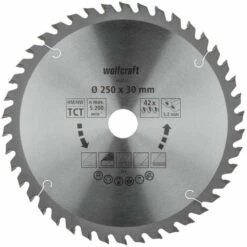 WOLFCRAFT Blade De Scie Circulaire De Table HM, Série Orange 250mm