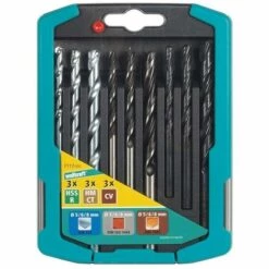 WOLFCRAFT 7117000 - Forets Combinés Assortis En Coffret Coulissant Plastique 2 K