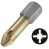 WOLFCRAFT 1326099 - Pointe De Torsion-TiN Pozidriv Lâche No. 2 Mm
