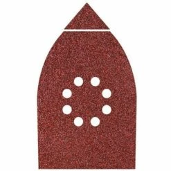 WOLFCRAFT 1760000 - Feuilles De Ponçage Auto-adhésives Avec 18 Bandes De Remplacement à Grain De Corindon Perforées à 0