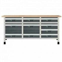 Établi De Travail Wolfcraft Mod. 8076000 - 161 X 65 Cm. - -