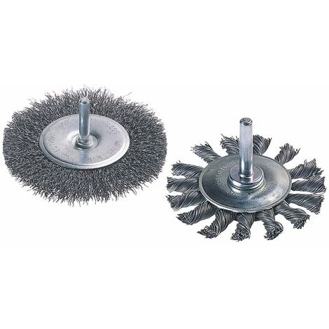 Wolfcraft Brosse Métallique Ondulée De 100 Mm, Tige De 6 Mm. 2103000 - - 1 Wolfcraft Brosse Métallique Ondulée De 100 Mm, Tige De 6 Mm. 2103000 - -