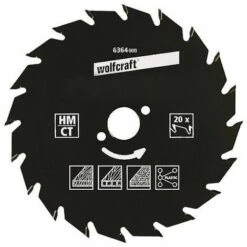 Wolfcraft 6377000 Lame Scie Circulaire CT 30Dts Diamètre 190 X 30 Mm