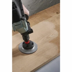 Kit De Ponçage Fixe Pour Perceuses 14 Pcs, 1 Plateau De Ponçage, 1 Support De Machine, 12 Papiers Abrasifs - Wolfcraft 8619000 -Pas Cher WOLFCRAFT Magasin 69348406 4