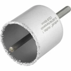 1 Scie Cloche En Carbure De Tungstène Avec Tige Et Mèche, Profondeur De Coupe 55 Mm Wolfcraft 55 Mm Ø 73 Mm