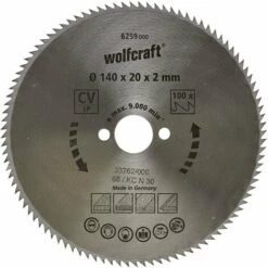 Lames De Scie Circulaire Wolfcraft Coupe Fine 140 X 20 Mm 100 Dents -Pas Cher WOLFCRAFT Magasin 70409591 4