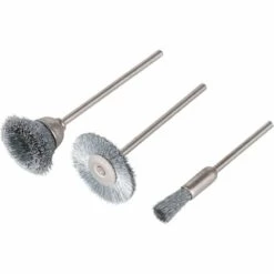 Jeu De Mini-brosses En Acier Inoxydable Pour Mini-perceuse Wolfcraft 2747000