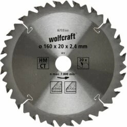 Lames De Scie Circulaire Wolfcraft Pour Des Coupes Rapides Et Fines 130 X 16 Mm 18 Dents -Pas Cher WOLFCRAFT Magasin 70409666 5