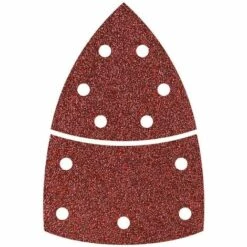 WOLFCRAFT 15 Feuilles Abrasives Adhésives Grain 40, 80, 120 95 Mm