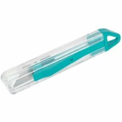 Wolfcraft 4135000 - 1 Coupeur De Sécurité En Plastique Avec Lame Rétractable Incluant Une Lame Trapézoïdale