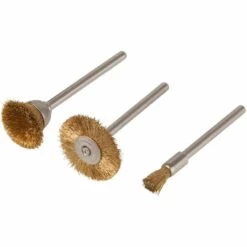 3 Mini-brosses Métalliques En Laiton Wolfcraft 2740000