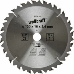 Lames De Scie Circulaire Wolfcraft Pour Des Coupes Rapides Et Fines 150 X 16 Mm 20 Dents 7 Lames De Scie Circulaire Wolfcraft Pour Des Coupes Rapides Et Fines 150 X 16 Mm 20 Dents -Pas Cher WOLFCRAFT Magasin 70409724 3