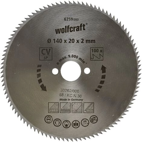 Lames De Scie Circulaire Wolfcraft Coupe Fine 150 X 20 Mm 100 Dents 4 Lames De Scie Circulaire Wolfcraft Coupe Fine 150 X 20 Mm 100 Dents – Image 4