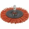 WOLFCRAFT Brosses En Nylon Couleur Rouge Tige Hexagonale 1/4" (6,35 Mm) Ø 75