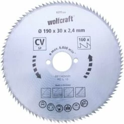 Lames De Scie Circulaire Wolfcraft Coupe Fine 190 X 30 Mm 100 Dents 7 Lames De Scie Circulaire Wolfcraft Coupe Fine 190 X 30 Mm 100 Dents -Pas Cher WOLFCRAFT Magasin 70409826 3