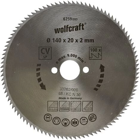 Lames De Scie Circulaire Wolfcraft Coupe Fine 190 X 30 Mm 100 Dents 4 Lames De Scie Circulaire Wolfcraft Coupe Fine 190 X 30 Mm 100 Dents – Image 4