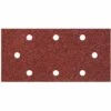 5 Feuilles Abrasives Adhésives 93 X 190 Mm Pour Ponceuse Orbitale Wolfcraft Grain 80