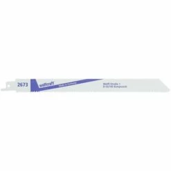 WOLFCRAFT Lot De 2 Lames De Scie Sabre Bimétalliques, Coupe Grossière, Dentées Longueur 210 Mm